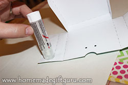 Glue box together.