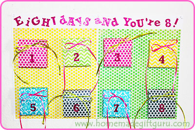Learn how to make a fun birthday countdown for your favorite birthday kiddo using free printable templates from www.homemadegiftguru.com
