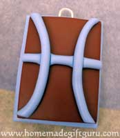 Attach Pisces symbl to charm base and press down gently...