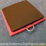 The base for your taurus symbol art charm is complete, apply gentle pressure to stick...