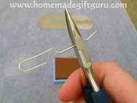 Create your own keychain hardware with a metal paper clip...
