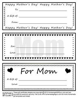 printable gift certificates