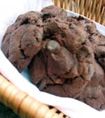 Double chocolate cookie mix in a jar makes another yummy treat to give!