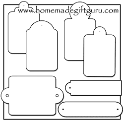 Personalize or Customize Blank Templates Gift Tags