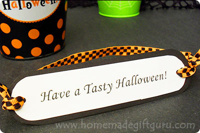 Halloween Printables - pic of gift tag "have a tasty Halloween"
