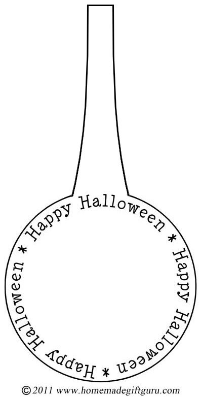 Another Happy Halloween gift tag freebie. Plenty of room to write who your gifts are to and from.