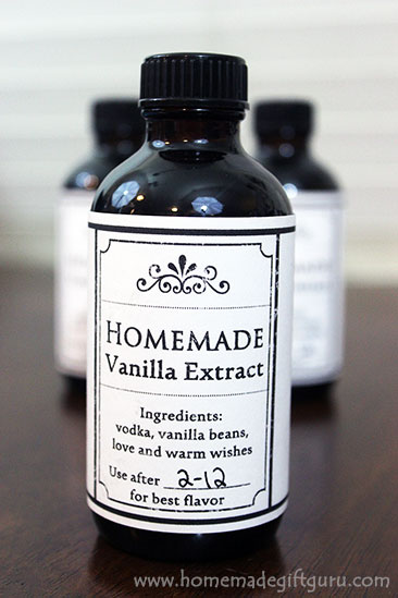 Free Vanilla Printable Labels  Homemade vanilla extract, Printable labels, Homemade  vanilla