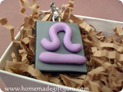 Learn how to make a Libra symbol clay astrology charm!