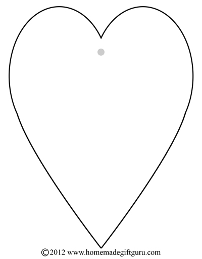 Free Gift Tags - Heart Templates
