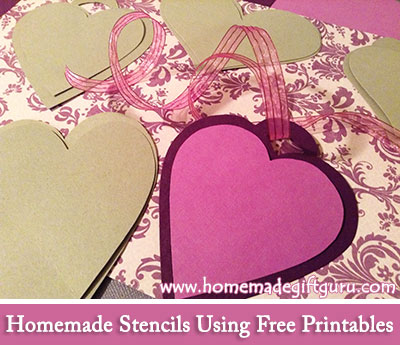 You can make your own stencils with these free printable gift tag templates!