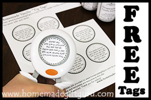 Tip ...a 2 inch round craft punch will pop these free printable tip tags out in seconds.