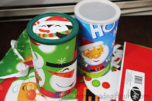 DIY up-cycled canisters make great homemade gifts!