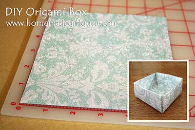 Start by making an origami box...