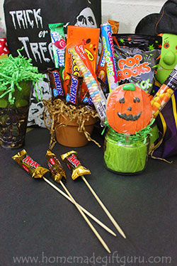 Candy gift ideas are great for Halloween and many other holidays!