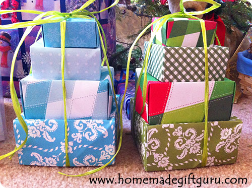 You can use origami to make adorable gift box towers for just about any holiday or occasion!
