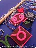 Zodiac sun sign symbols are a fun way to add personalization to homemade teen gifts...