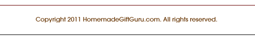 footer for Homemade gifts page